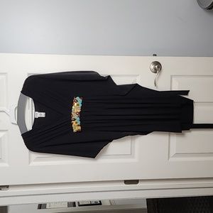 Black cache dress size large